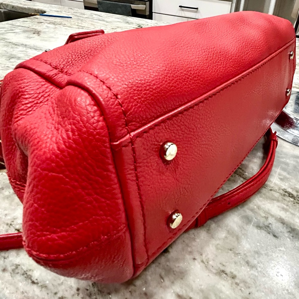Kate Spade New York Top Handle Bag, Red Leather
With Gold-Tone Hardware - Picture 10 of 11